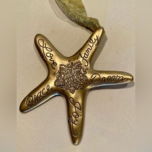 Chico’s Brooch/Pendant/Christmas Starfish Ornament, Dated 2017